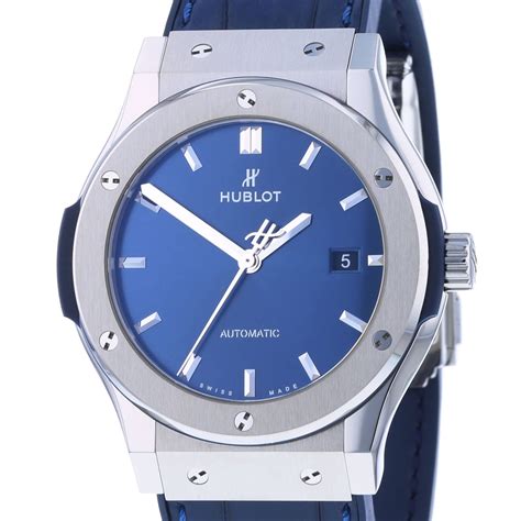 blue titanium bracelet hublot|Hublot Classic Fusion Blue 542.NX.7170.RX .